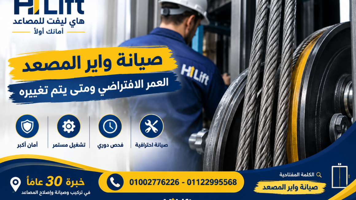 صيانة واير المصعد | العمر الافتراضي ومتى يتم تغييره